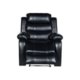NNEDSZ 1R Seater Finest Leatherette Recliner Feature Console LED Light Ultra Cushioned
