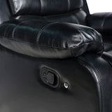 NNEDSZ 1R Seater Finest Leatherette Recliner Feature Console LED Light Ultra Cushioned