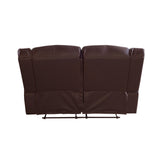 NNEDSZ 2 Seater Recliner Sofa In Faux Leather Lounge Couch in Brown