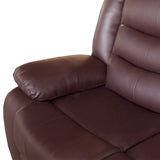 NNEDSZ 2 Seater Recliner Sofa In Faux Leather Lounge Couch in Brown