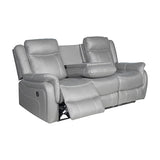 NNEDSZ 3-2-1 Seater Finest Grey Fabric Recliner Sofa Sturdy Construction Metal Mechanism