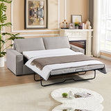NNEDSZ Ada Multifunctional 3 Seater Sofa Bed Fabric Upholstery Wooden Structure