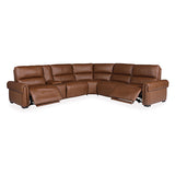 NNEDSZ Havana 6 Seater Genuine Leather Recliner Sofa Power Slide Chaise Zero Gravity Mechanism