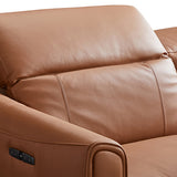 NNEDSZ London 5 Seater Corner Sofa Chaise Genuine Leather Electric Recliner Power Slide Left Chaise