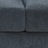 NNEDSZ 3 Seater Sofa Set Polyester Fabric Charcoal Multilayer Two Pillows Individual Pocket Spring