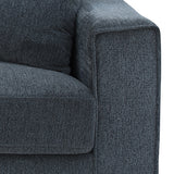 NNEDSZ 3 Seater Sofa Set Polyester Fabric Charcoal Multilayer Two Pillows Individual Pocket Spring