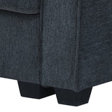 NNEDSZ Corner Sofa Chaise Polyester Fabric Multilayer Two Pillows Individual Pocket Spring