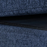 NNEDSZ Orion Corner Sofa Premium Fabric Upholstery Padded Seat Wooden Frame Rubber Wooden Legs with Ottoman