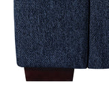 NNEDSZ Orion Corner Sofa Premium Fabric Upholstery Padded Seat Wooden Frame Rubber Wooden Legs with Ottoman