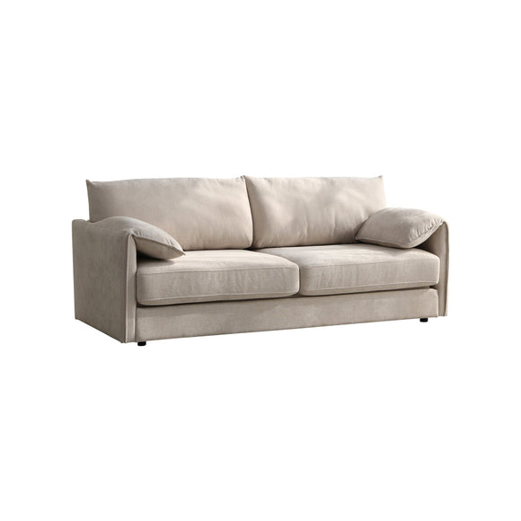 NNEDSZ 3 Seater Multifunctional Sofa Bed Fabric Upholstery New Foam Pocket Spring