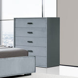 NNEDSZ Tallboy MDF Construction Fabric Upholstery Iron Feet