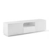 NNEDSZ TV Cabinet Storage Drawer MDF Glossy Entertainment Unit in White colour