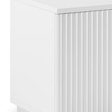 NNEDSZ TV Cabinet Storage Drawer MDF Glossy Entertainment Unit in White colour
