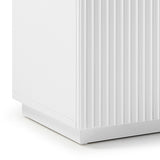 NNEDSZ TV Cabinet Storage Drawer MDF Glossy Entertainment Unit in White colour