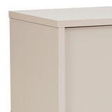 NNEDSZ TV Cabinet with Storage Drawer Open Shelve Cabinet MDF in Champagne Colour