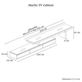 NNEDSZ Marlin Tv Unit White