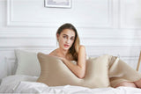 NNEDSZ Luxury Pillowcase 2 Pack - 100% Pure Mulberry Silk on Both Sides - Champagne