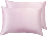 NNEDSZ Luxury Pillowcase 2 Pack - 100% Pure Mulberry Silk on Both Sides - Pink