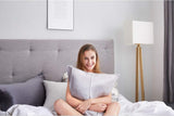 NNEDSZ Luxury Pillowcase 2 Pack - 100% Pure Mulberry Silk on Both Sides - Silver