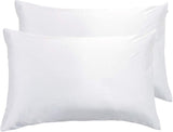 NNEDSZ Luxury Pillowcase 2 Pack - 100% Pure Mulberry Silk on Both Sides - White