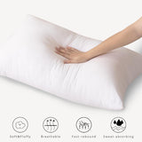 NNEDSZ Luxury Plush Down Microfibre Medium Firm Pillows - 4 Pack