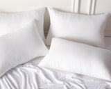 NNEDSZ Luxury Plush Down Microfibre Medium Firm Pillows - 4 Pack