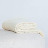 NNEDSZ Micro Plush Knitted Woven Throw Blanket - Snow