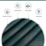 NNEDSZ Bamboo Cotton Blend All Season Bedding Set - Emerald Green - Single Size