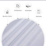 NNEDSZ Bamboo Cotton Blend All Season Bedding Set - White - Single Size