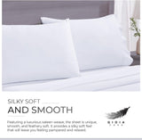 NNEDSZ Bamboo Cotton Blend All Season Bedding Set - White - Single Size