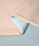 NNEDSZ Ice Cooling Reversible Summer Comforter Blanket (Orange and Blue, Single/Double)