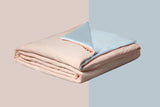 NNEDSZ Ice Cooling Reversible Summer Comforter Blanket (Orange and Blue, Single/Double)