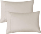 NNEDSZ Vintage Washed 100% Cotton Sheet Set with 1 Pillowcases - Natural - Single