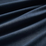 NNEDSZ Vintage Washed Microfibre Sheet Set with 1 Pillowcase - Navy - Single