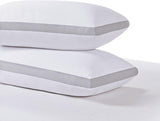 NNEDSZ Bamboo Cooling Pillows Twin Pack - Luxury Plush Down-Like Microfibre Pillows for Bedding - Ultra Soft, Comfy & Breathable Standard Pillows