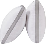 NNEDSZ Bamboo Cooling Pillows Twin Pack - Luxury Plush Down-Like Microfibre Pillows for Bedding - Ultra Soft, Comfy & Breathable Standard Pillows