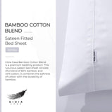 NNEDSZ Bamboo Cotton Blend All Season Bedding Set - White - Double Size