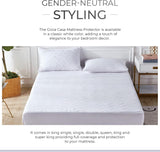 NNEDSZ 100% Ultra-Soft Cotton Quilted Anti-Microbial Mattress Cover Protector - Double Size