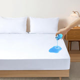 NNEDSZ Luxurious Microfibre Terry Toweling Mattress Protector - Double