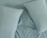 NNEDSZ Vintage Washed Microfibre Quilt Cover Set (3Pcs) - Seafoam - Double Size