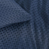 NNEDSZ 100% Premium Waffle Microfibre Quilt Cover Set (3Pcs) - Indigo - Double