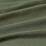 NNEDSZ 100% Cotton Vintage Washed Bed Quilt Cover Set (3Pcs) - Khaki Green - Double Size