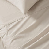 NNEDSZ Vintage Washed 100% Cotton Sheet Set with 2 Pillowcases - Natural - Double