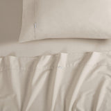 NNEDSZ Vintage Washed 100% Cotton Sheet Set with 2 Pillowcases - Natural - Double