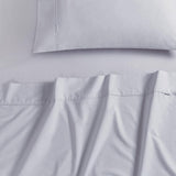 NNEDSZ Vintage Washed 100% Cotton Sheet Set with 2 Pillowcases - Silver - Double