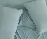 NNEDSZ Vintage Washed Microfibre Sheet Set with 2 Pillowcases - Seafoam - Double