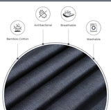 NNEDSZ Bamboo Cotton Blend All Season Bedding Set - Charcoal - Queen Size