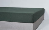 NNEDSZ 100% Jersey Cotton Soft Stretchy Breathable Fitted Sheet - Forest Green - Queen Size