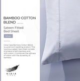 NNEDSZ Bamboo Cotton Blend All Season Bedding Set - Silver - Queen Size