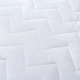 NNEDSZ 100% Ultra-Soft Cotton Quilted Anti-Microbial Mattress Cover Protector - White - Queen Size
